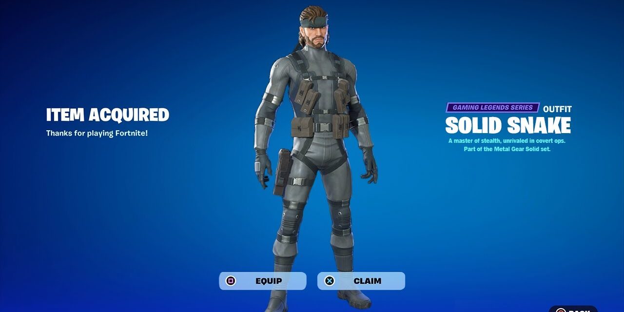 Game Journalists Outraged Over Solid Snake’s Censored Ass in Fortnite