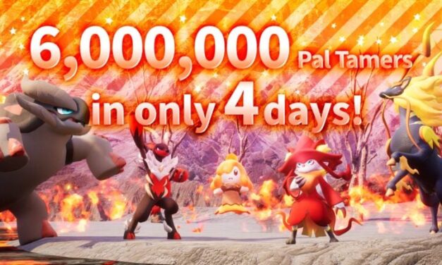 Palworld Continues Indie Domination Spree – 6 Million Sales in 4 Days – 1.582M Concurrent Players