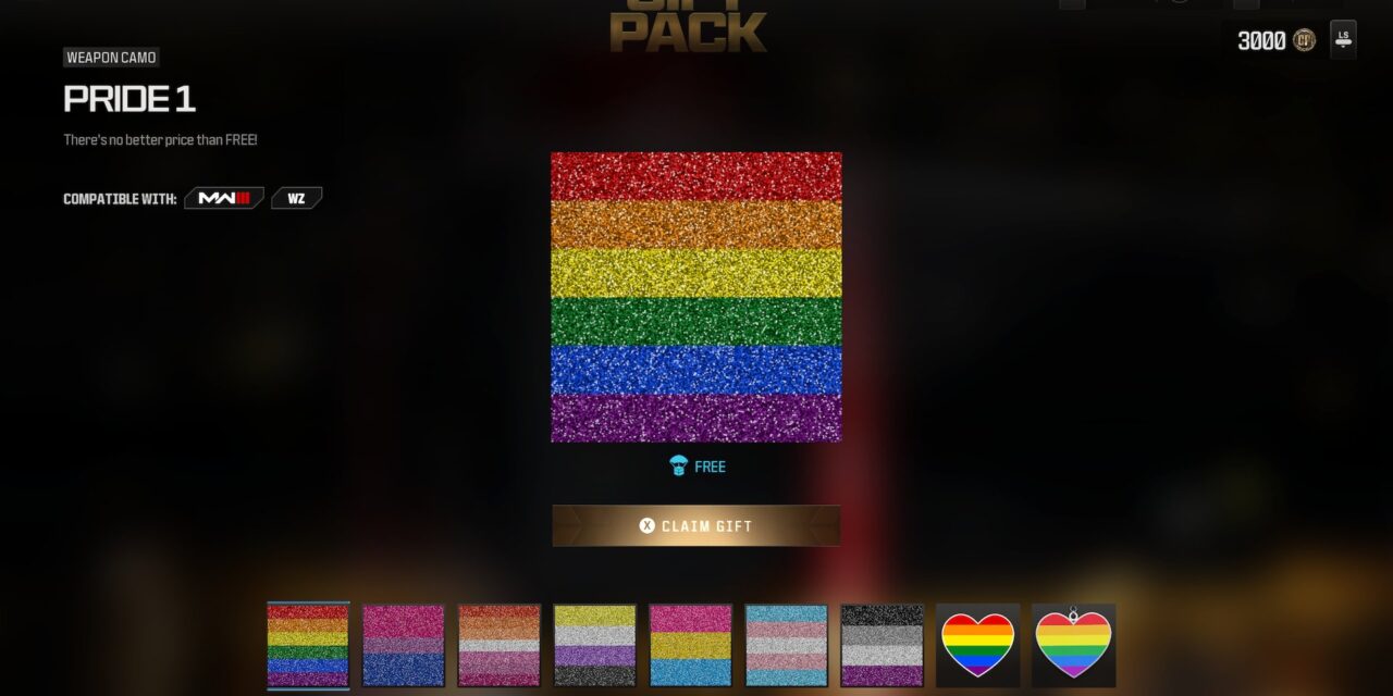 Activision Indoctrinates Millions With Free Pride Camos in Call of Duty